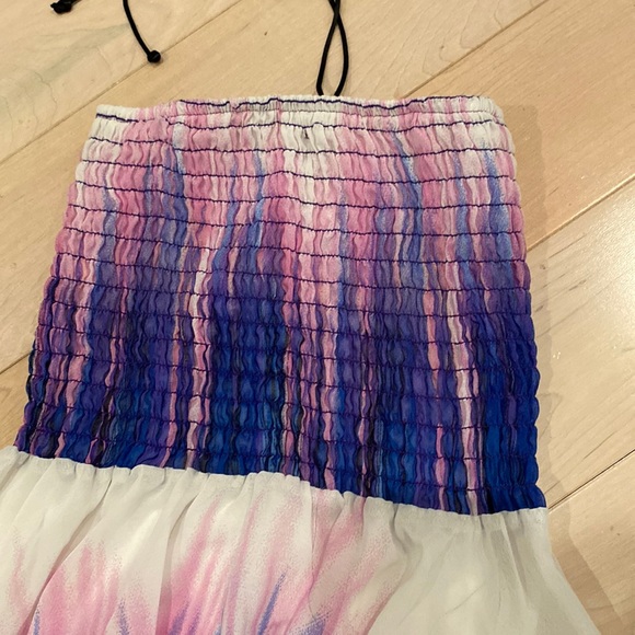 Les Tout Petits girls high low sleeveless smocked top long maxi dress - Picture 4 of 11